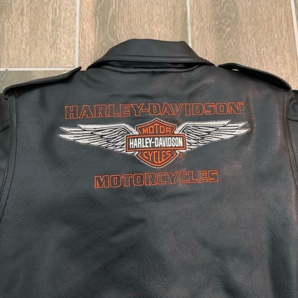 Harley Davidson Faux Leather Jacket - Picture 3 of 9